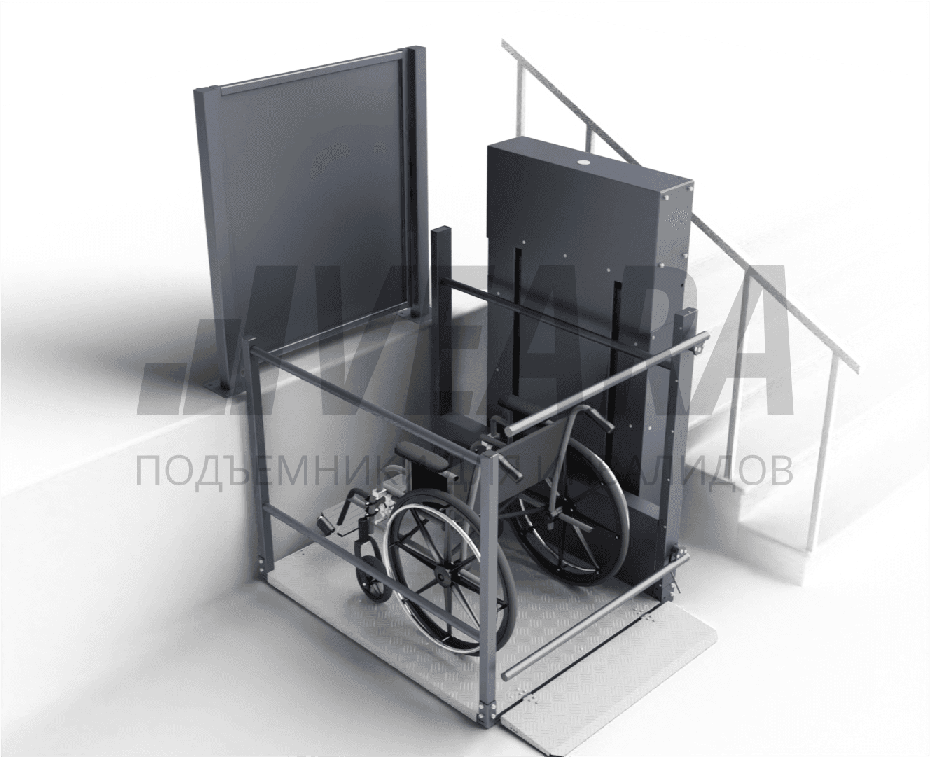 Вертикальная платформа-подъемник для инвалидов Veara Лайт Плюс