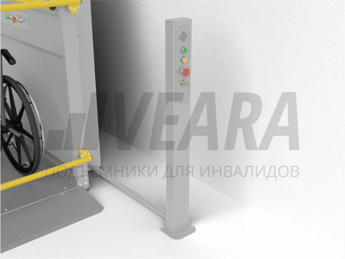 Кнопочный пост на стойке