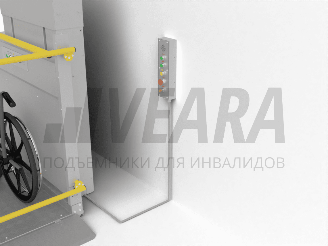 Кнопочный пост настенный из нержавеющей стали