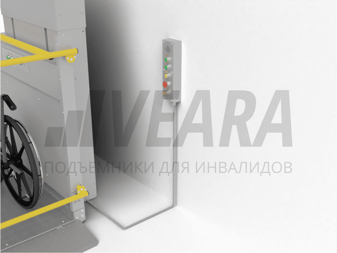 Кнопочный пост на стене